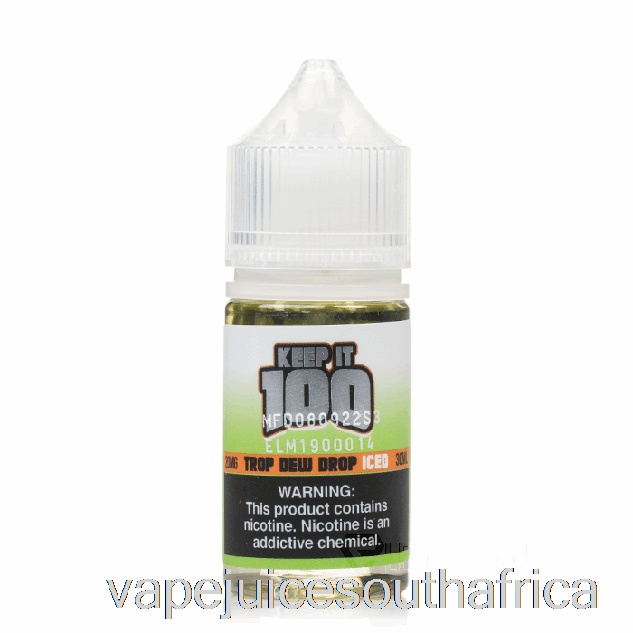 Vape Juice South Africa Iced Trop Dew Drop - Keep It 100 Salts - 30Ml 20Mg